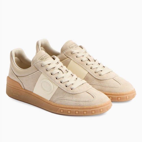 Valentino Shoes - NEW Valentino Cream and Tan Sneakers